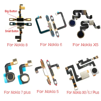 

New Home Button For Nokia 5 6 8 7 5.1 Plus 6.1 X5 X6 Fingerprint Touch ID Sensor Flex Cable Ribbon