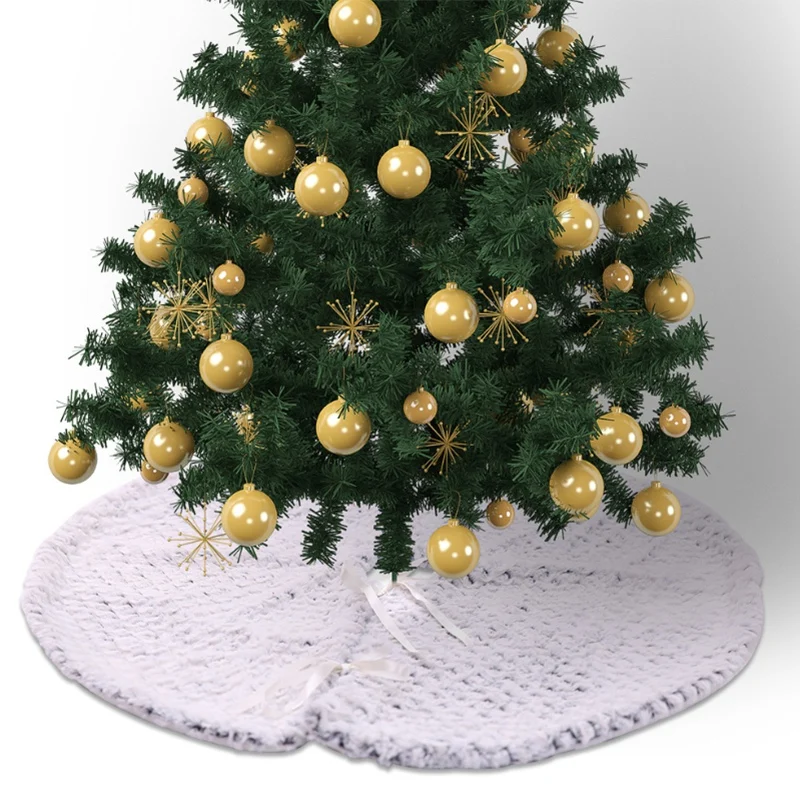 

Hot Christmas Tree Skirt Cloth Floor Floor Door Mat Set Christmas Party Decoration Floor Mat Cover Ornament
