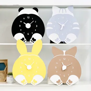 

Clock Wall Clock Living Room Household Personality Creative Modern Children Cartoon Bedroom Mute Household Clock Home Decoration