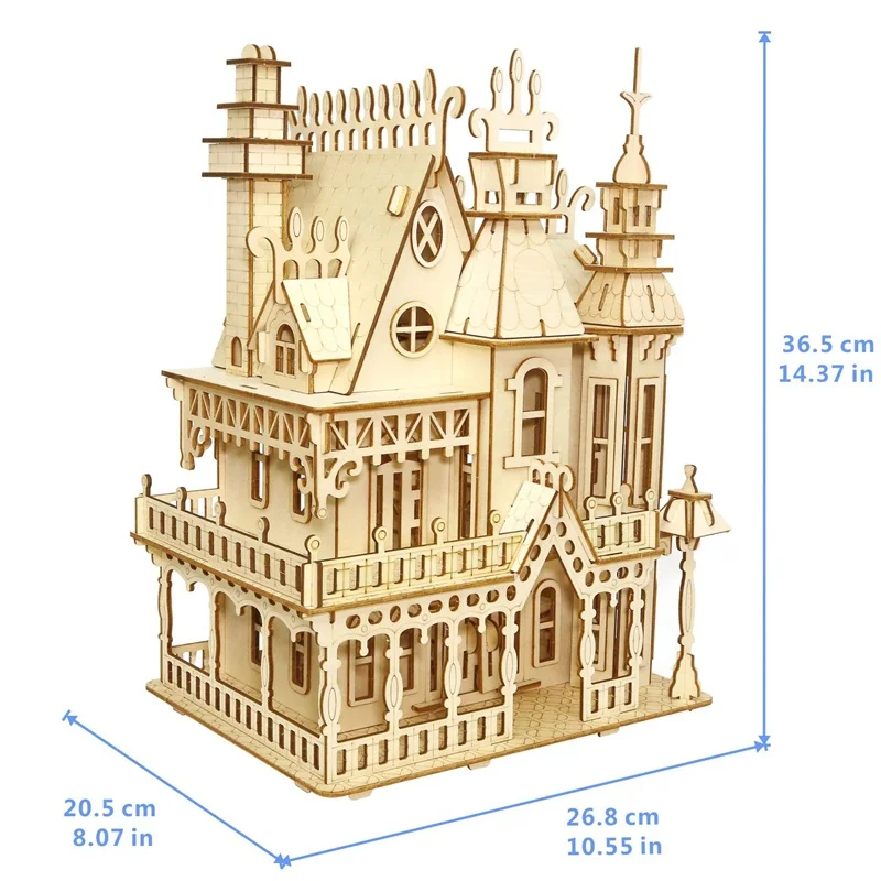 DIY МЕЧТА ВИЛЛА 3D деревянная модель здания детские игрушки-Пазлы ручной работы Обучающие игры собрать наборы рождественские подарки на день рождения