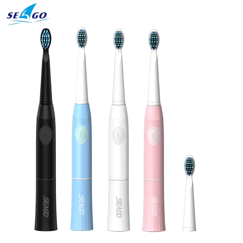 SEAGO Electric Toothbrush Non-Rechargeable Waterproof Adult Tooth brush Massage Gums Teeth White with 2 Brush Heads SG503 SEAGO Electric Toothbrush Non-Rechargeable Waterproof Adult Tooth brush Massage Gums Teeth White with 2 Brush Heads SG503