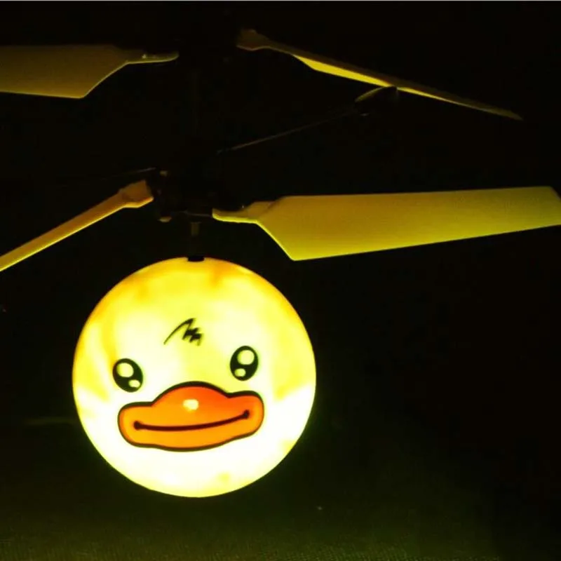 Luminous toy Hand Induction Flying Ball Facial Expression Toy Funny RC Helicopter Aircraft For Kid Toys Present Gift Flying Toys