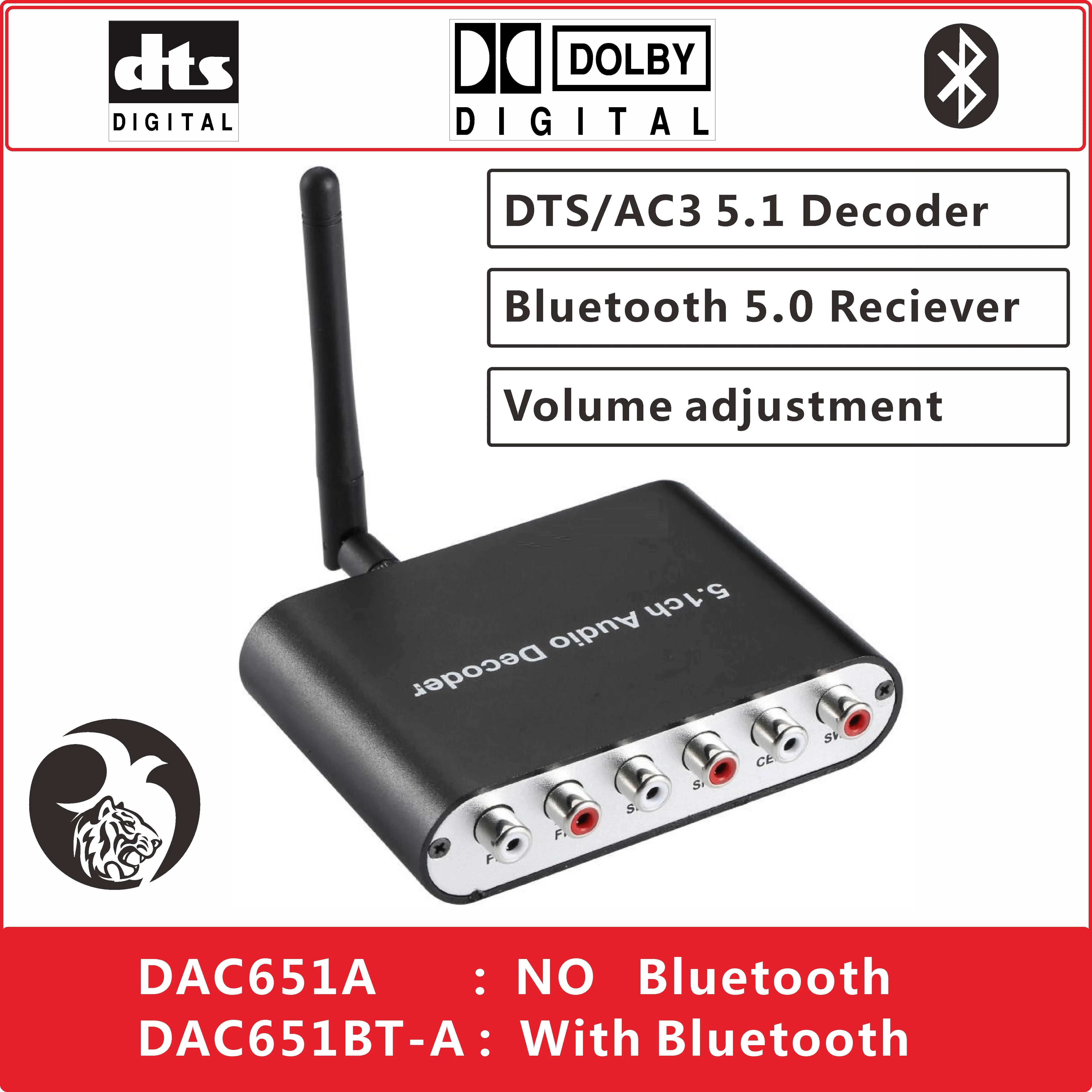 Dts ac3 5 1 аудио декодер конвертер Rush RCA SPDIF коаксиальный Оптический BT Bluetooth 0 приемник