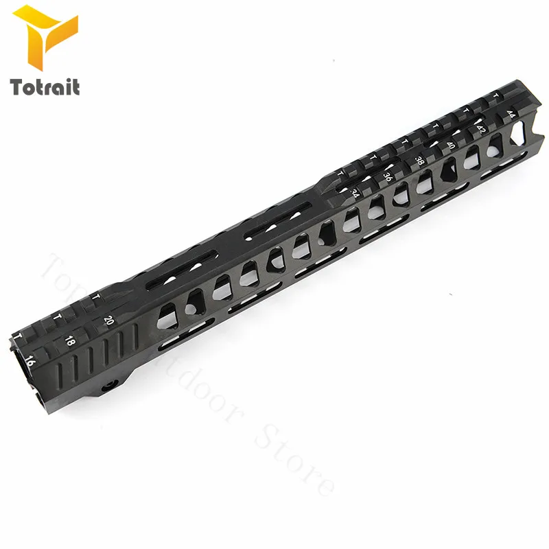 TOtrait Тактический 7/10/12/13,5/15 дюймов Keymod Handguard Карабин Float Quad Rail Пикатинни рот серия AR
