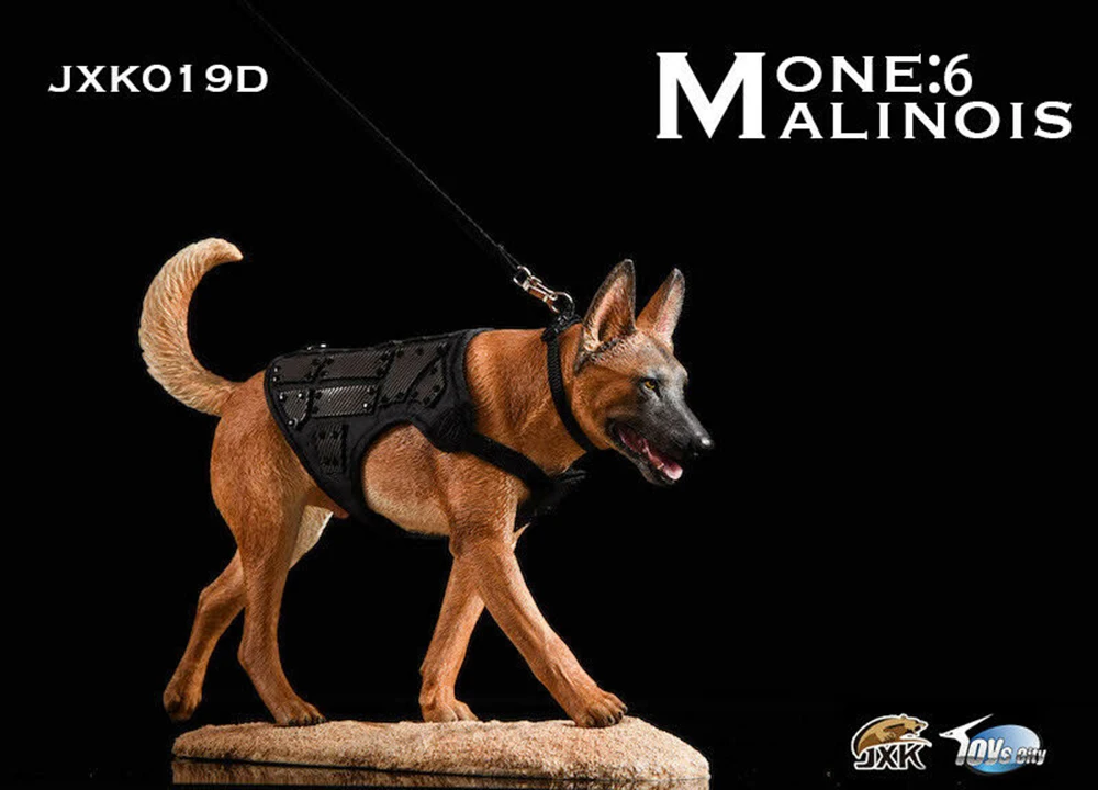 JXK JXK019 1/6 Malinois Model Resin Animal Figure w/ Suit for 12 inches Action Figure Accessories Collections - Цвет: D