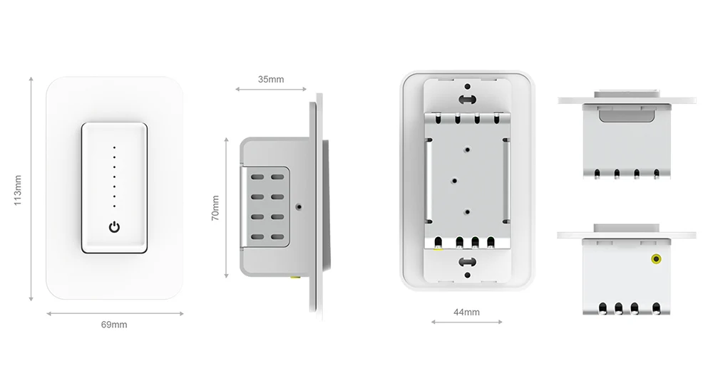 Домашняя подсветка умного Wi-Fi диммер, переключатель для вентилятора контрольная лампа поддерживает Google Assistant/Alexa/IFTTT приложение