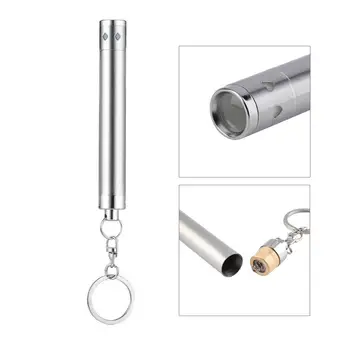 

Round Moon Shape Aluminium Alloy Mini LED Flashlight Torch Lights Keychain UL