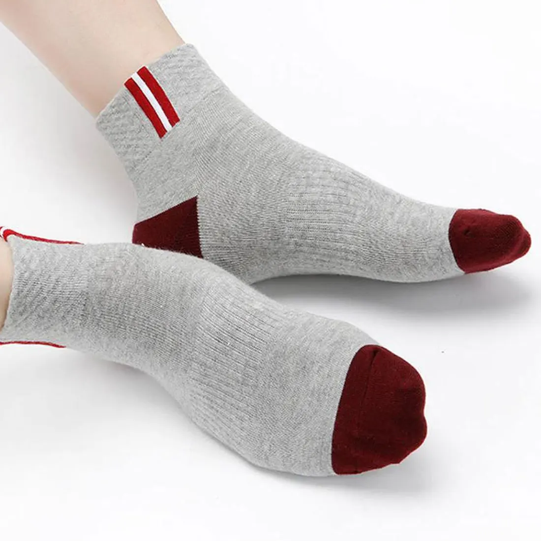 5 Pairs Non-Slip Socks Men Socks Soft Cotton Male 3D Socks Hollow Breathable Summer Socks for Men