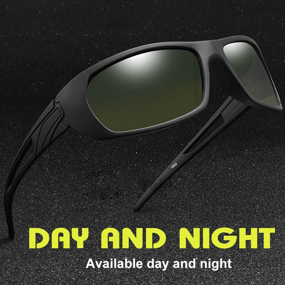 

Drivers Day and Night Vision Goggles Sunglasses Men Polarized Driving Glasses Square Anti glare Polarizer Sunglass Gafas