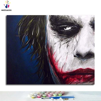 

Digital oil painting art oil painting digital Diy clown hand-filled color decorative painting oil painting