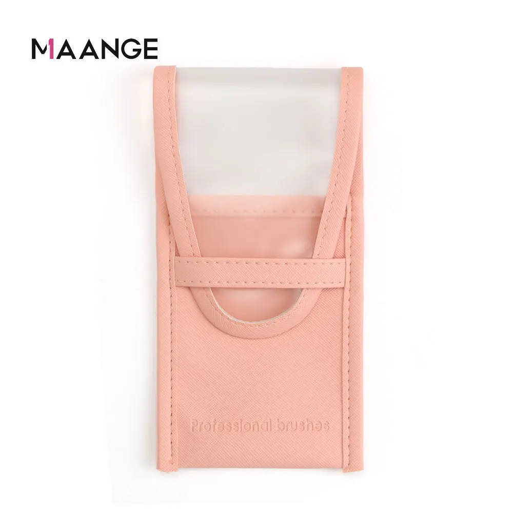 Pink MAANGE, 1 шт., пустые кисти для макияжа, чехол, портативный держатель, органайзер, карман, косметичка, косметичка, кисть, сумка, инструменты для макияжа, кисть, держатель - Handle Color: Pink