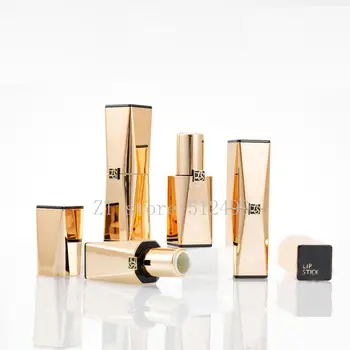 

10/30/50pcs Gold Empty Cosmetics Lipstick Tube 12.1mm Lip Balm Container Lipstick Shell Packaging Makeup Refillable Homemade Diy