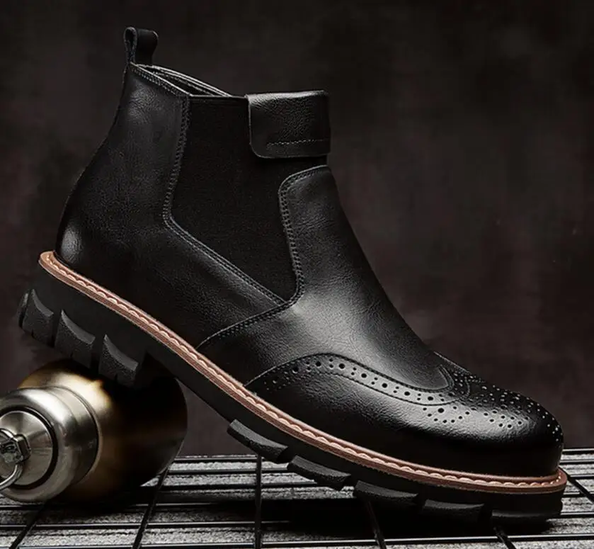 Мужская обувь; Новинка; женские ботинки Martens из натуральной кожи; повседневная обувь Dr. В байкерском стиле; теплые зимние мужские ботинки; Рабочая обувь