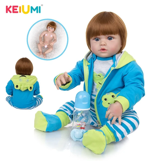 Boneca Bebê Reborn Menino Boneco 57cm Corpo Silicone Pode Banho Lindo  Presente Crianças e Natal em Promoção na Americanas