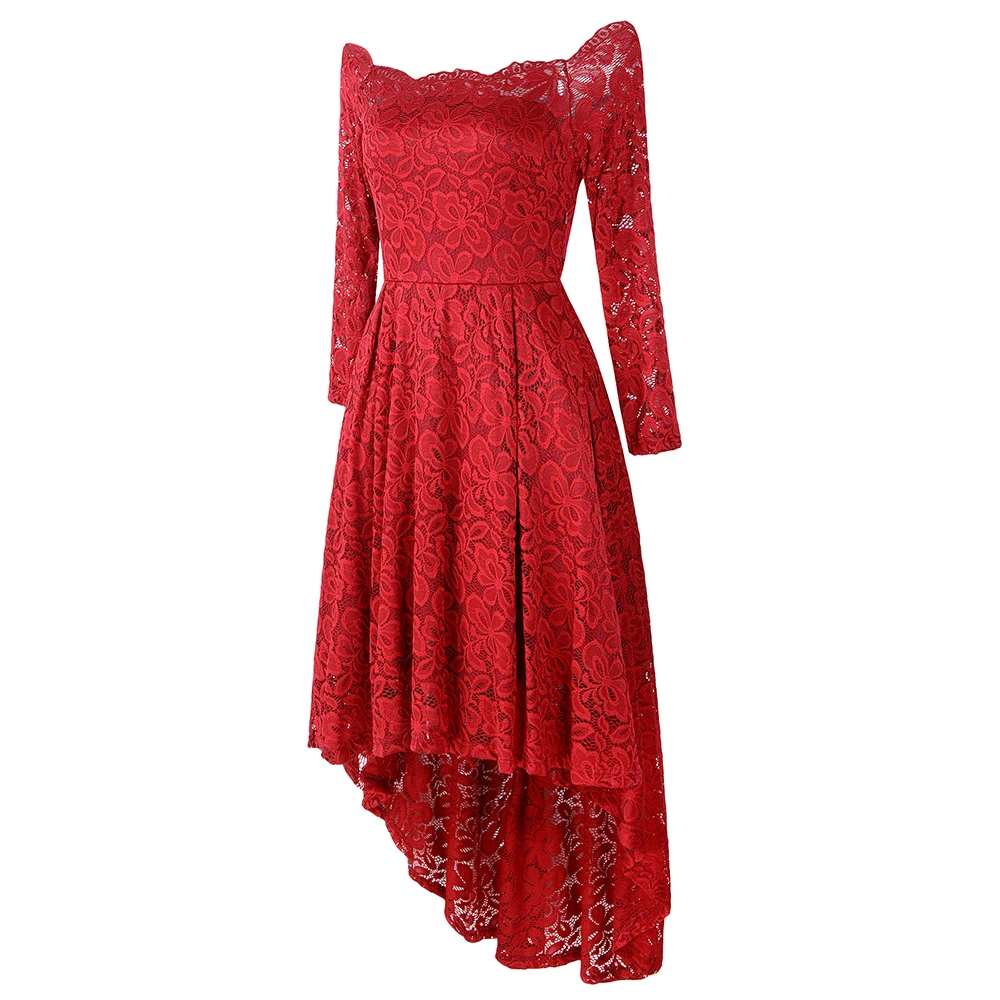 Короткие кружевные вечерние платья с открытыми плечами платье для выпускного