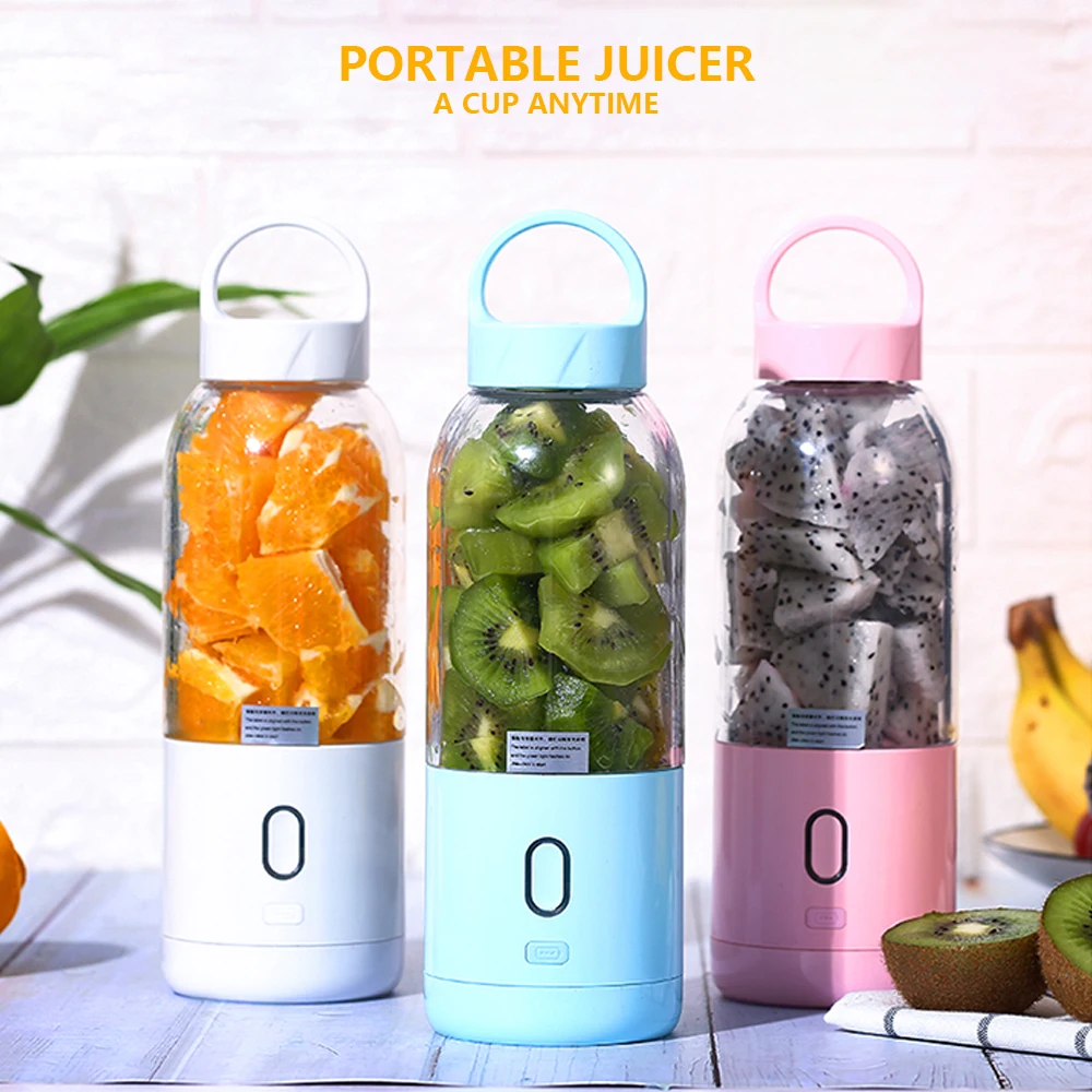 Portable Blender Electric Juicer 500ml Automatic Multipurpose Usb