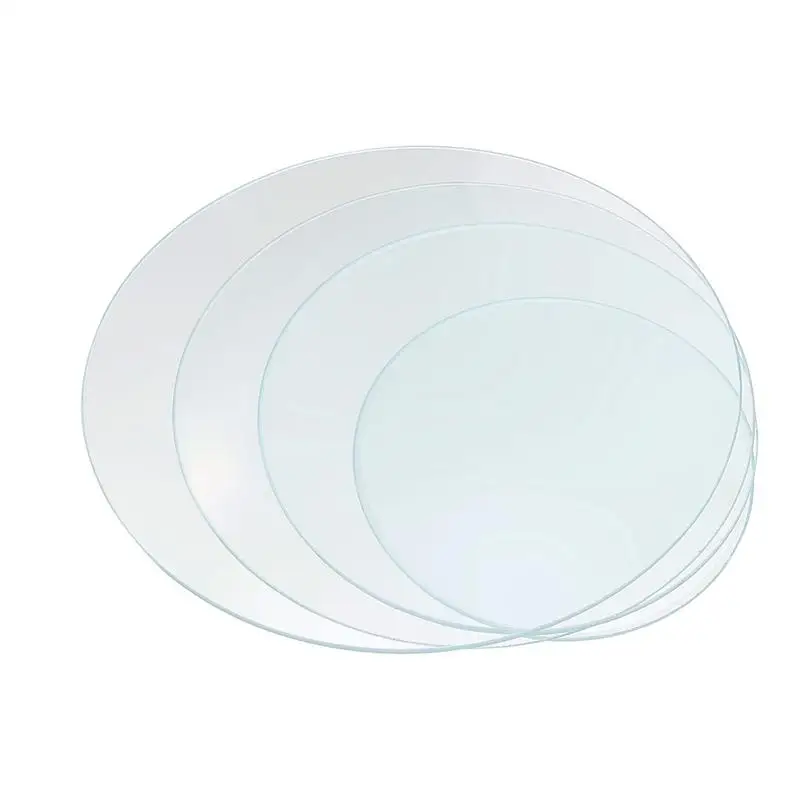 Watch Glass Beaker Cover 4Pcs Laboratory High Temperature Resistant Watch Glass Thickened 60mm+75mm+90mm+100mm Watch Glass Beaker Cover
