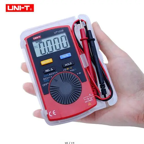 UNI-T UT120A UT120B UT120C Handheld Digital Multimeters Mini multimeter AC/DC frequency multimeter Ammeter Multitester Data Hold - Цвет: UT120B