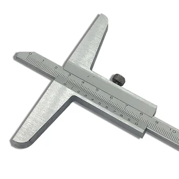 

Depth Vernier Card Feet 0-150mm High-Precision Depth Gauges 0-200mm with Hook Head Depth 0-300 Ruler