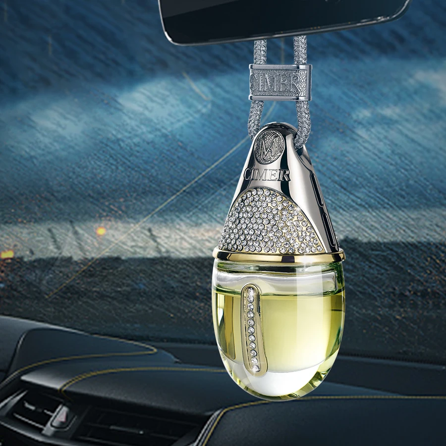 Luxury style Car Air Freshener Hanging Perfume Pendant Bottle Auto  Essential Oils Perfume Bottle Diffuser Automobiles Ornaments