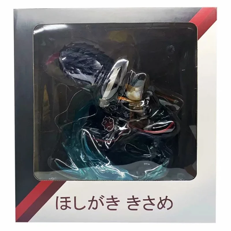 33 см аниме Наруто Akatsuki GK статуя Hoshigaki Kisame Статуэтка Kisame Акула ПВХ фигурка игрушки - Цвет: with box