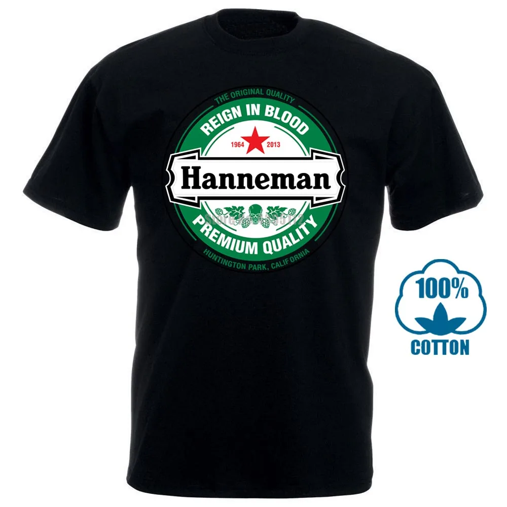 Hanneman Jeff Slayer Death Metal Black T Shirt Men'S Tee Male Teeshirt Summer Top Tees Man Brand 012264 | Мужская одежда