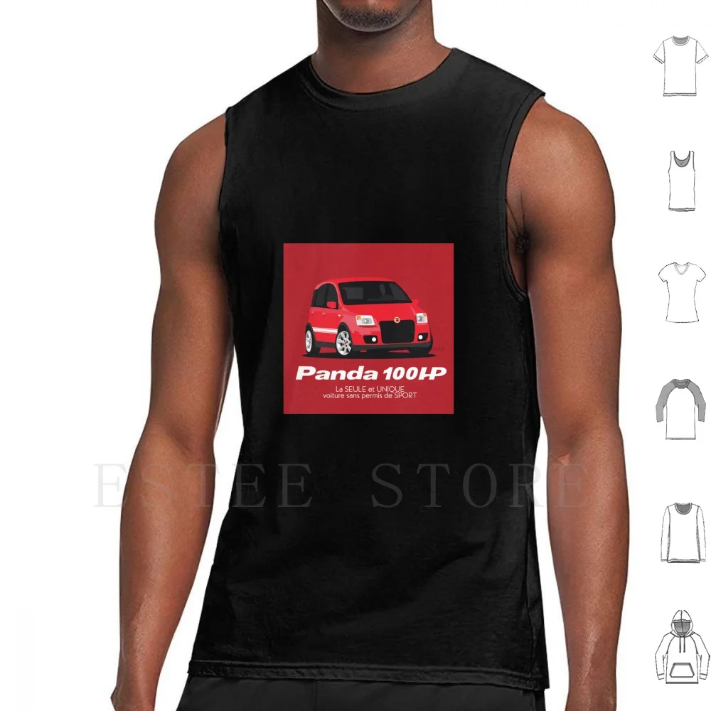 Fiat Panda 100Hp Canottiere Rosse Canottiera Senza Maniche Fiat Panda Abarth 100Hp 100 Hp Sport Hatchback Hokech Italia Italiana