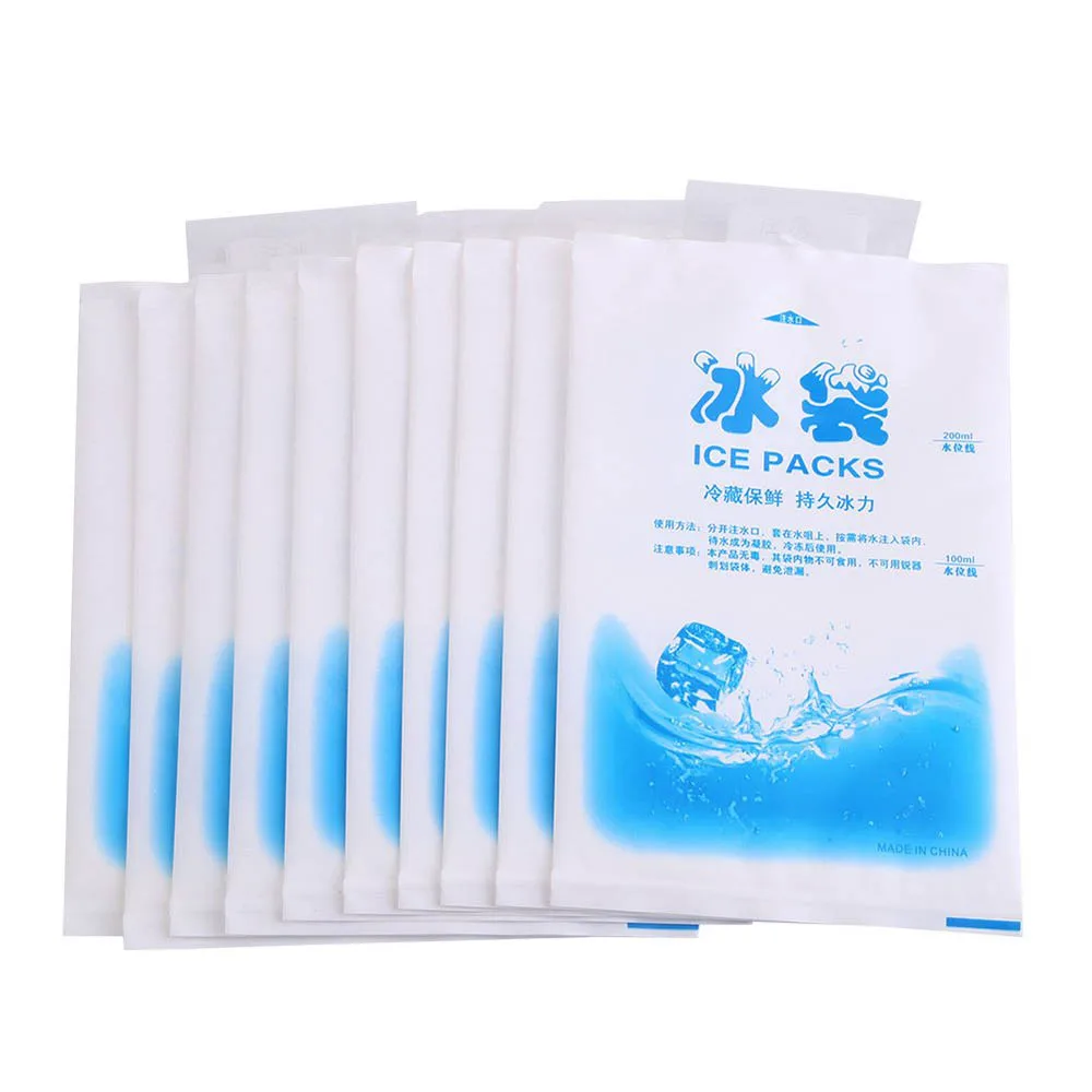 100ml 600ml 10pcs set Reusable Ice font b Bag b font Dry Ice Gel Pack Ice