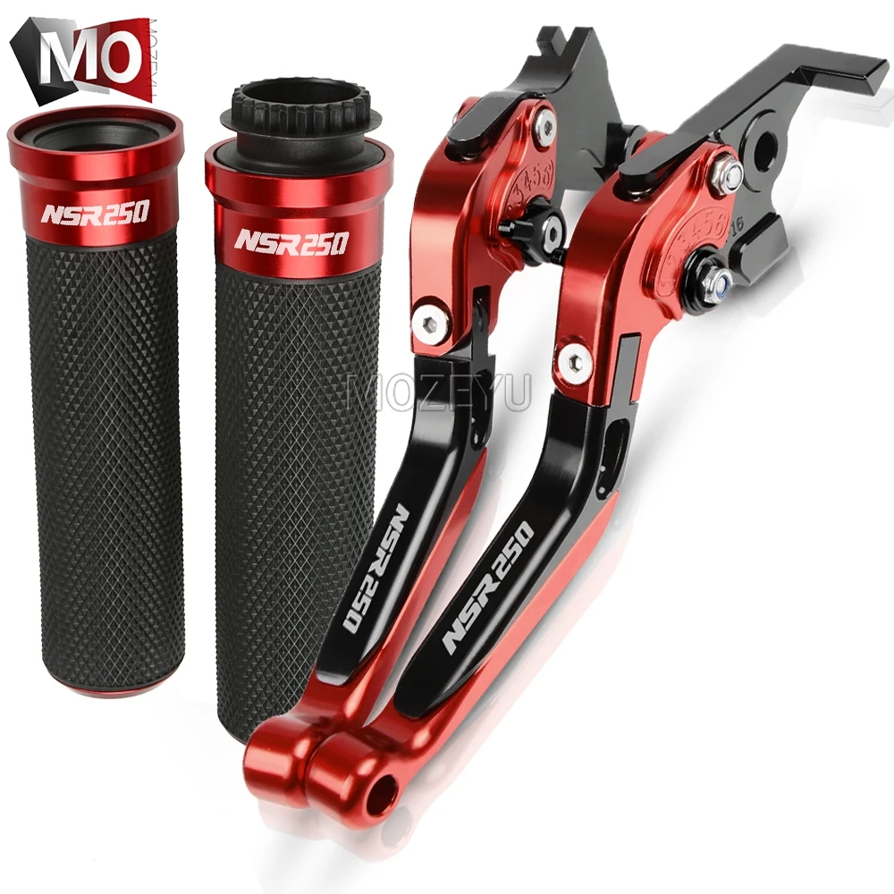 Для Honda NSR250 СМП 250 MC18 MC21 PGM2/PGM3/PGM4 1990-1997 1996 1995 1994 мотоциклов сцепные рычаги Руль ручками - Цвет: Red