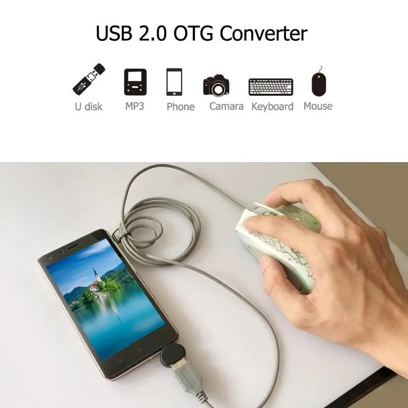 5 шт. Micro USB мужчина к USB 2,0 Женский высокоскоростной разъем для Android телефон ПК Разъем клавиатура мышь и другие устройства