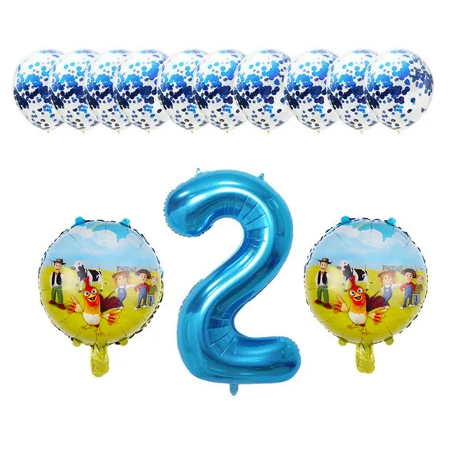 13 шт./лот, вечерние воздушные шары с животными на ферме, размер 32 дюйма, Детские воздушные шары на 1 день рождения, вечерние воздушные шары, детские игрушки