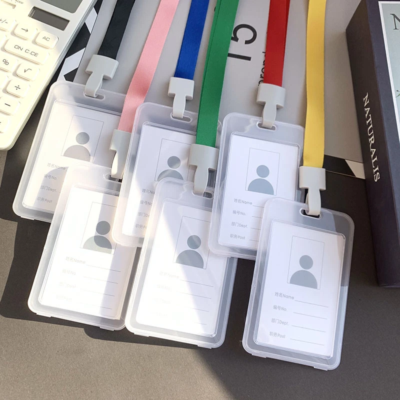 Plastic Id Card Holder With Lanyard