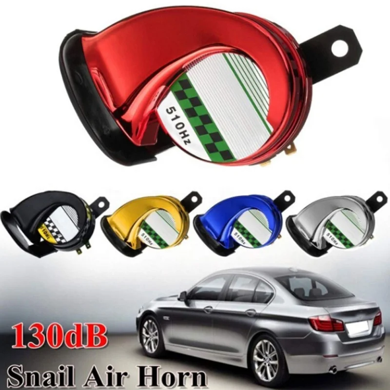 12V 130DB Universal Car Horn Snail Waterproof Signal Horns for Auto Vehicle Trucks siren Accessories |