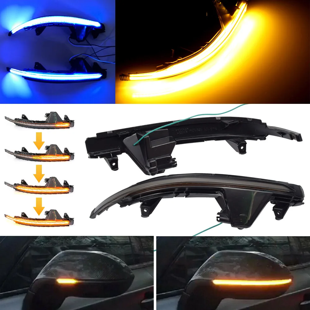 

LED Side Wing Dynamic Turn Signal Light Blinker Startup Breath Light For Audi A7 S7 RS7 4G8 2010 2011 2012 2013 2014-2017