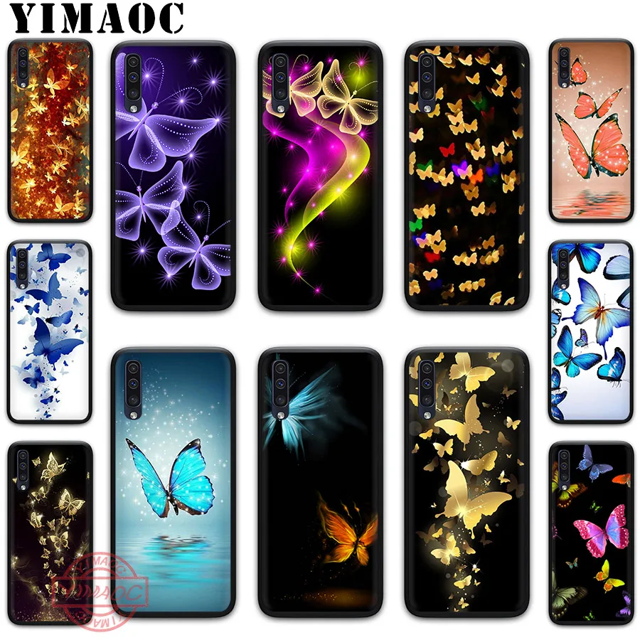 Чехол YIMAOC Fantasy Electronic Butterfly Fly для Samsung A10s A20s A30s A40s A50s A60 A70 A6 A7 A8 A9 J6 M10 M20 M30 M40 чехлы |