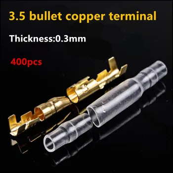 

100set 3.5 Bullet male and female Crimp Terminal electrical Wire Connectors Cold press terminal