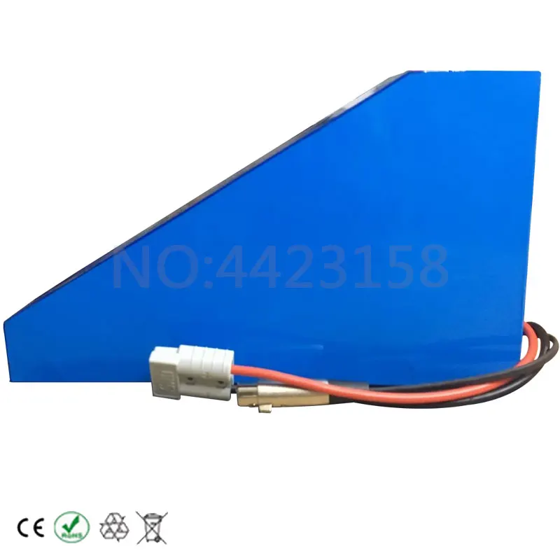 Cheap 48V 20Ah Triangle Battery 48V 1000W 2000W Electric Bike Battery 48V 20Ah Lithium Battery with Bag+ 54.6V 5A Charger Duty Free 3
