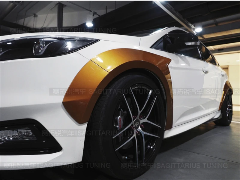 Подходит для Ford Focus, обвес, крыло, хэтчбек ST 2012 13 14 15 16 17 18 лет, Воздухозаборники, вентиляционная крышка, широкий корпус, аксессуары