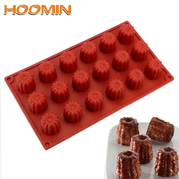 

18 Holes Small Flower Muffin Shape Silicone Cake Chocolate Mold Candy Baking Random Color DIY Cupcake Baking Pan Baking Tools