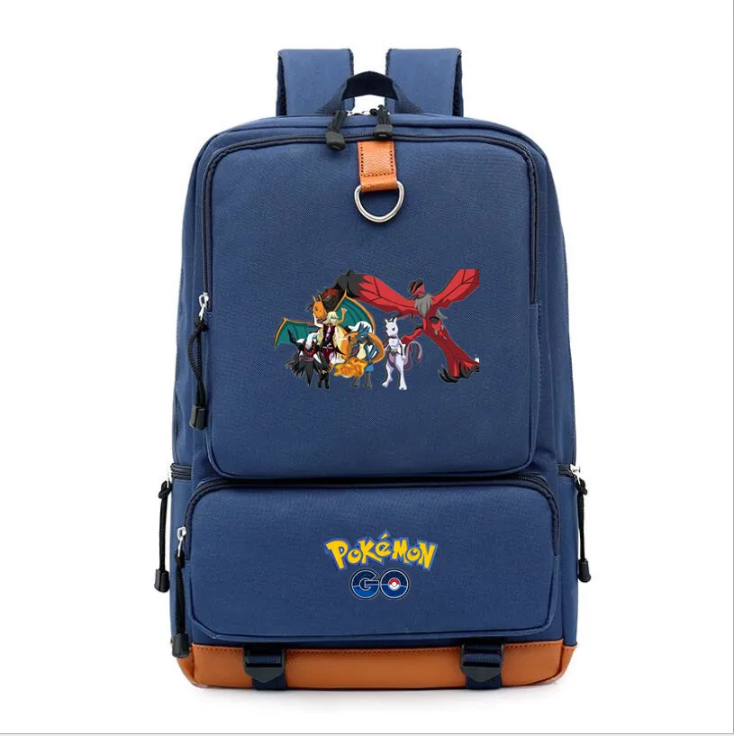 Карманный Монстр Пикачу mochila Печать Рюкзак для подростков Mimikyu Gengar школьная сумка на плечо Рабочая дорожная сумка для ноутбука рюкзак - Цвет: 11
