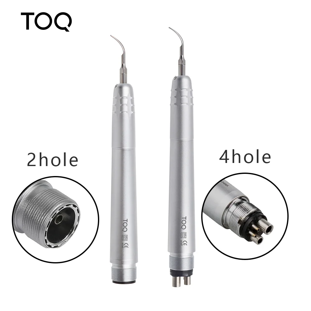 2Holes/4 Holes Dental Ultrasonic Air Scaler Handpiece 3 Tips Air Scaling Polishin Tools Teeth Whitening Cleaner