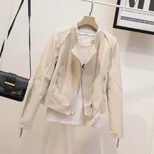 Leather Jacket For Women 2021 Autumn Winter Long Sleeve Casual Loose Pu Jackets Outerwear Female Motorcycle Coat Chaqueta Mujer