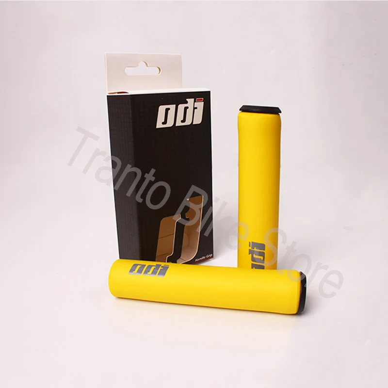 Yellow 1 Pair 1 пара ODI MTB велосипед Силиконовые ручки на руль для велосипеда Анти-занос, удар-поглощающий мягкий горный велосипед ручка Аксессуары для велосипеда - Цвет: Yellow 1 Pair