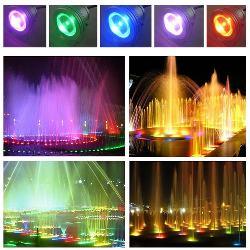 10 Вт RGB белый светильник теплый красочный пульт дистанционного управления