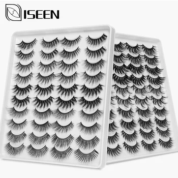

5/8/20 Pairs 3D Mink Hair False Eyelashes Handmade Natural/Thick Long Eye 8D Lashes Wispy Makeup Extension Tools