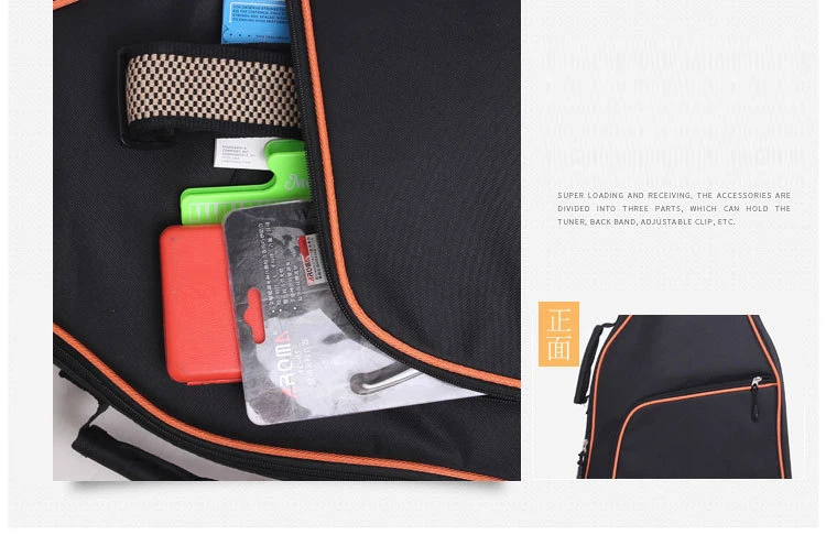 Ткань Оксфорд Акустическая гитара Gig Bag мягкий чехол двойные плечевые ремни Мягкий гитарный водонепроницаемый рюкзак красочный Gig Bag