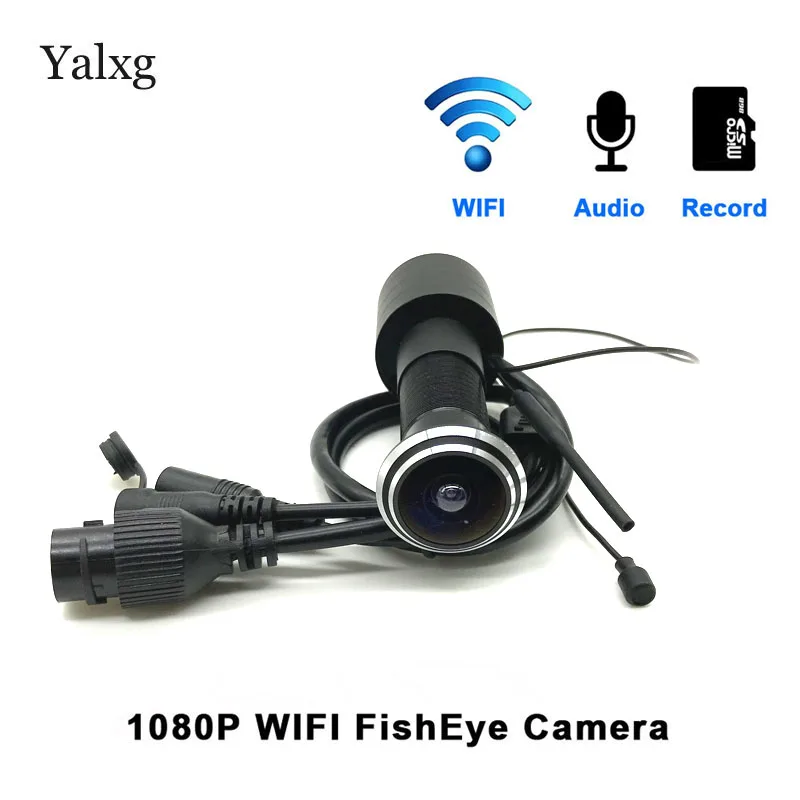 Skup Bezpieczeństwo w domu 1080P wi fi wizjer z otworem kamera Mini wizjer IP P2P czujnik ruchu wideo Onvif karta tf do aparatu Audio obsługiwane