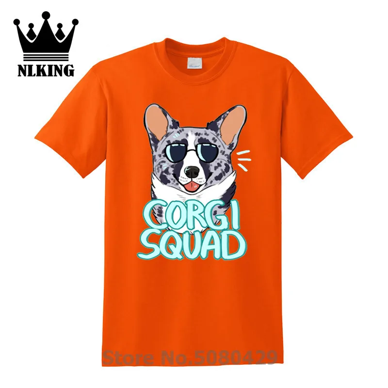 Забавная винтажная одежда для собак Tranger things CORGI SQUAD merle Футболка мужская футболка