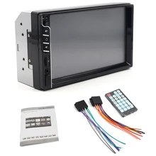 2 Din Автомобильный мультимедийный Радио Hd 7 дюймов пресс контактный экран стерео Bluetooth 12 В 2Din Fm Iso мощность Aux вход Авто Mp5 плеер Sd Usb