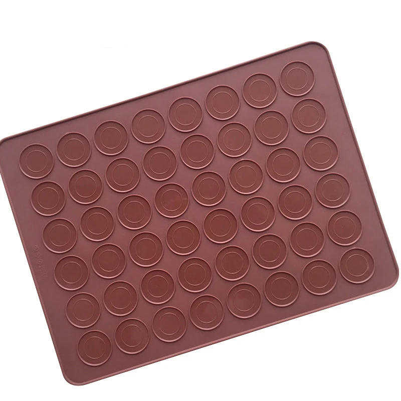 Tanio 48 otwór silikonowy Macaron forma do pieczenia Pad pieczenia okrągła mata sklep